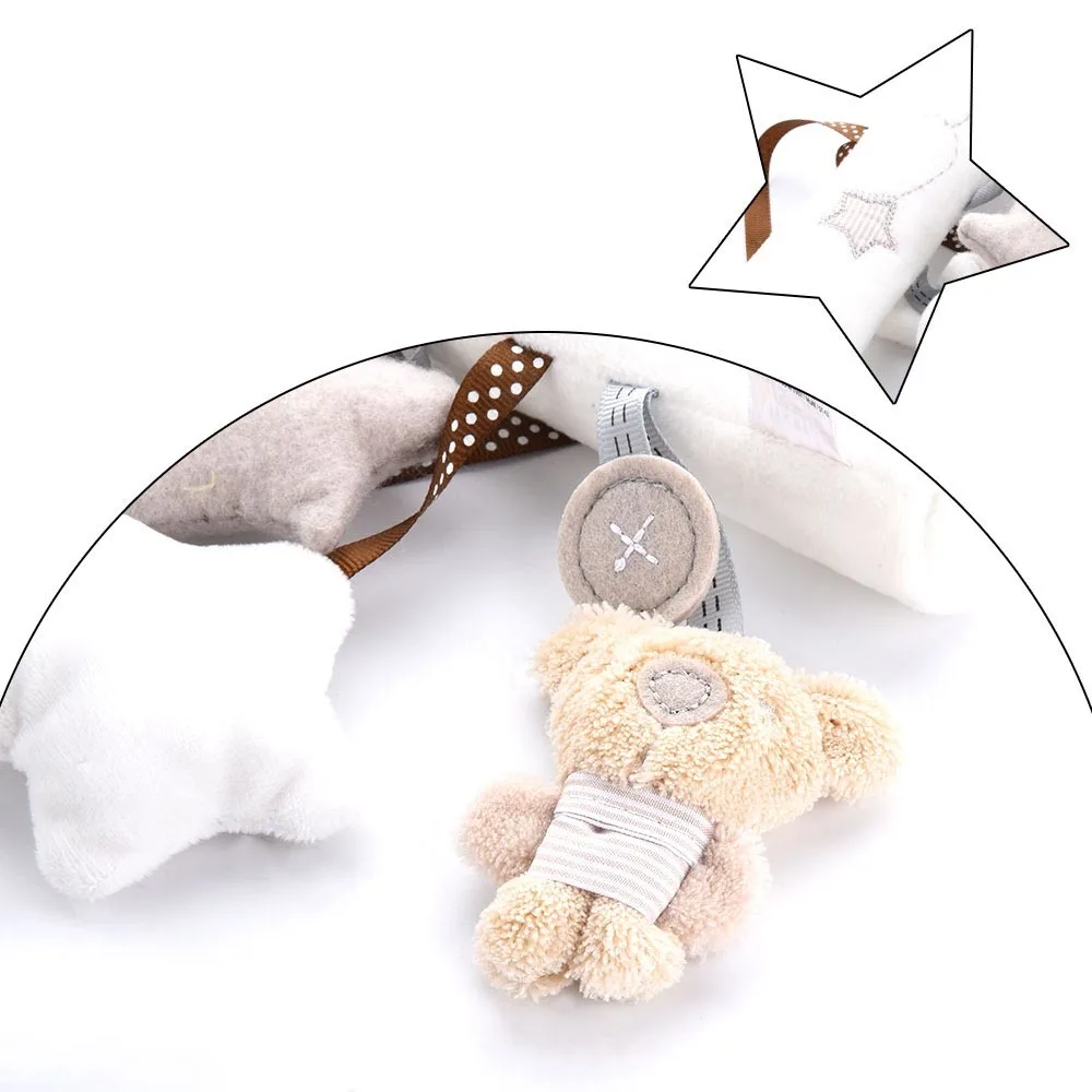 Детские игрушки с кроликом аксессуары для коляски подвесная плюшевая обучающая