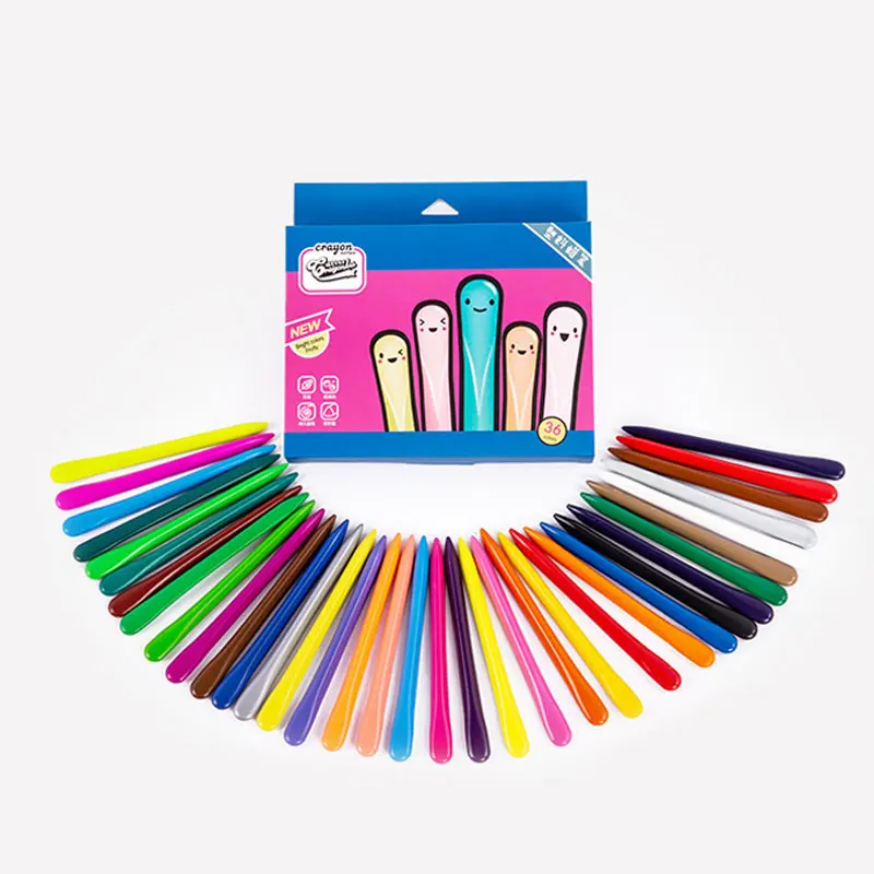 36 цветов яркий цвет креативный треугольный карандаш цветной набор детская