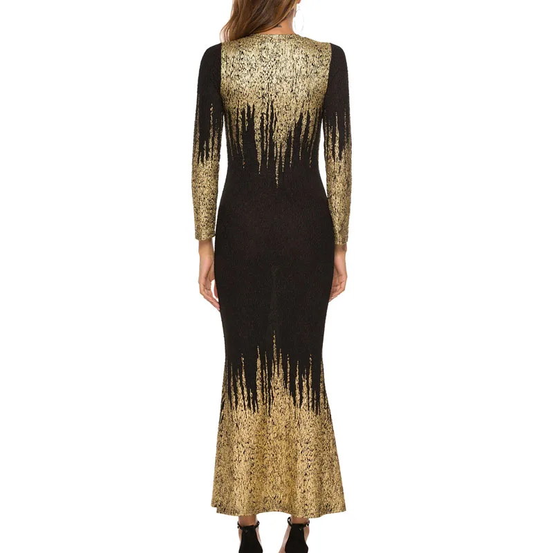 Uumaysari boutique Новое Женское модное платье с принтом рыбий хвост элегантное вечернее