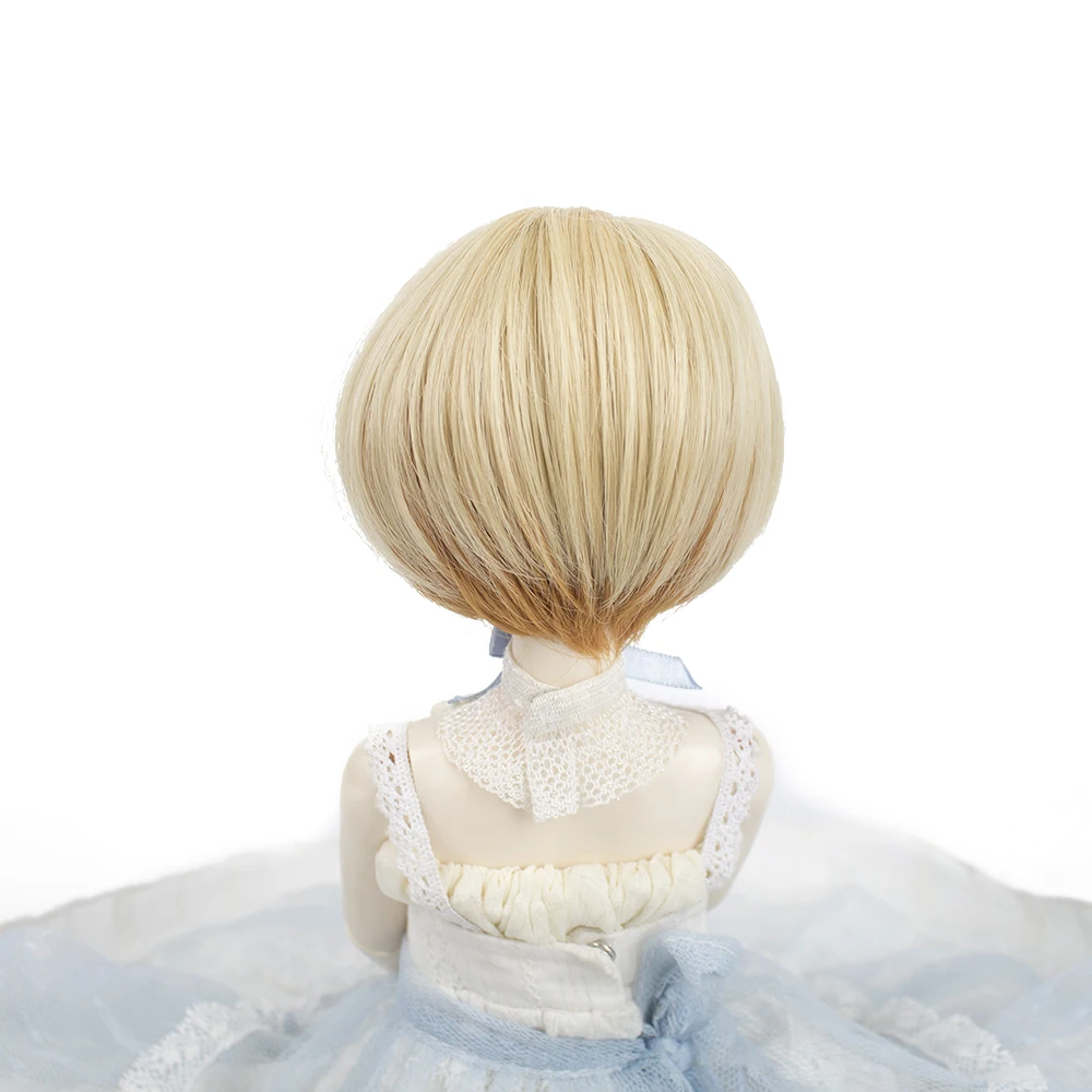 Парики из коротких волос с термостойкой проволокой цвета хаки коричневые