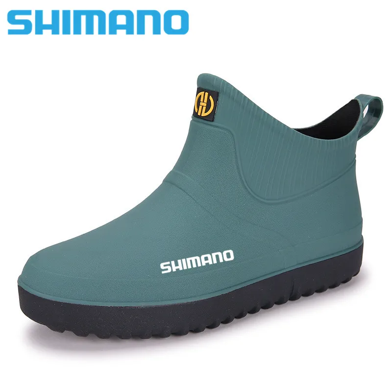 

Мужские водонепроницаемые сапоги для рыбалки Shimano 2022, уличные сапоги для альпинизма, однотонная модная обувь для рыбалки Daiwa