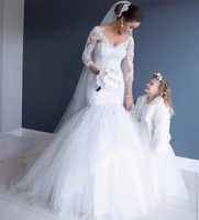 vintage wedding dresses 2020 vestido de noiva lace appliques mermaid bridal wedding gowns robe de mariee plus size bridal gowns