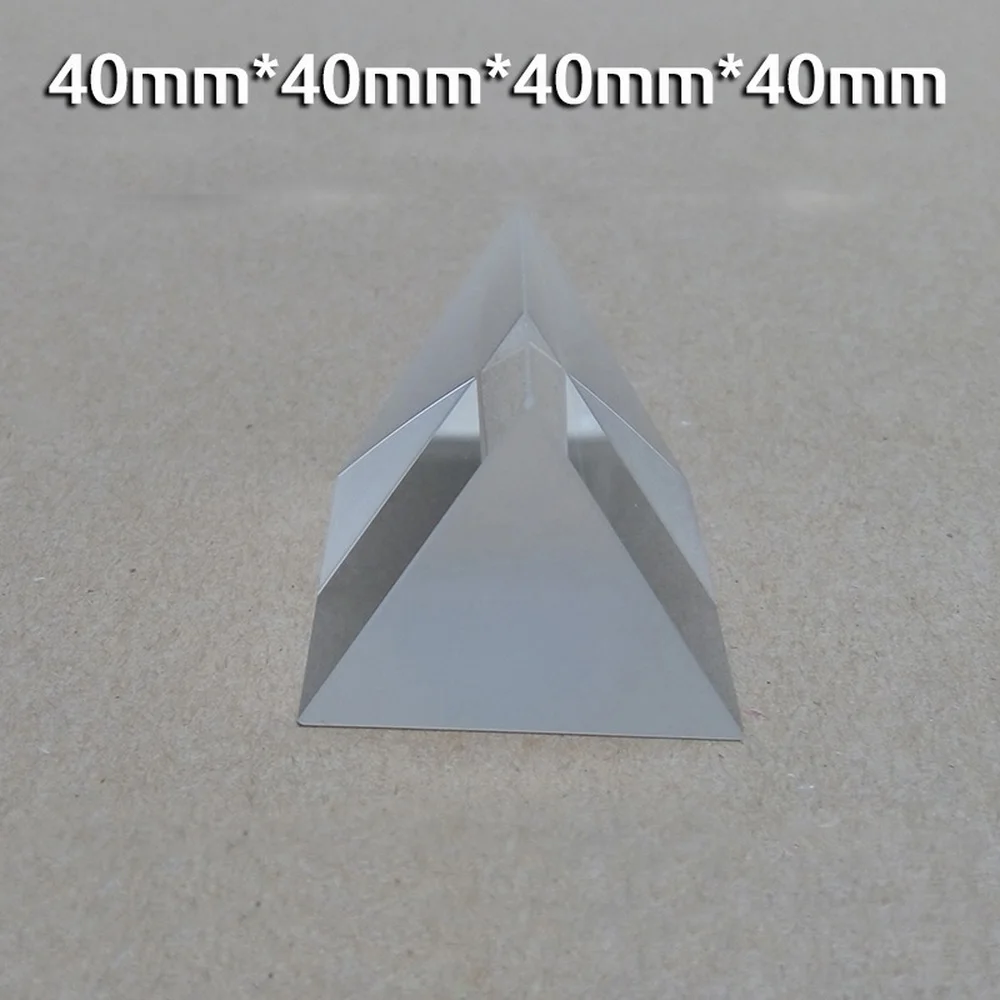 Призма Isosceles прямое треугольное Оптическое стекло фотолампа 40*40*40*40*40 мм