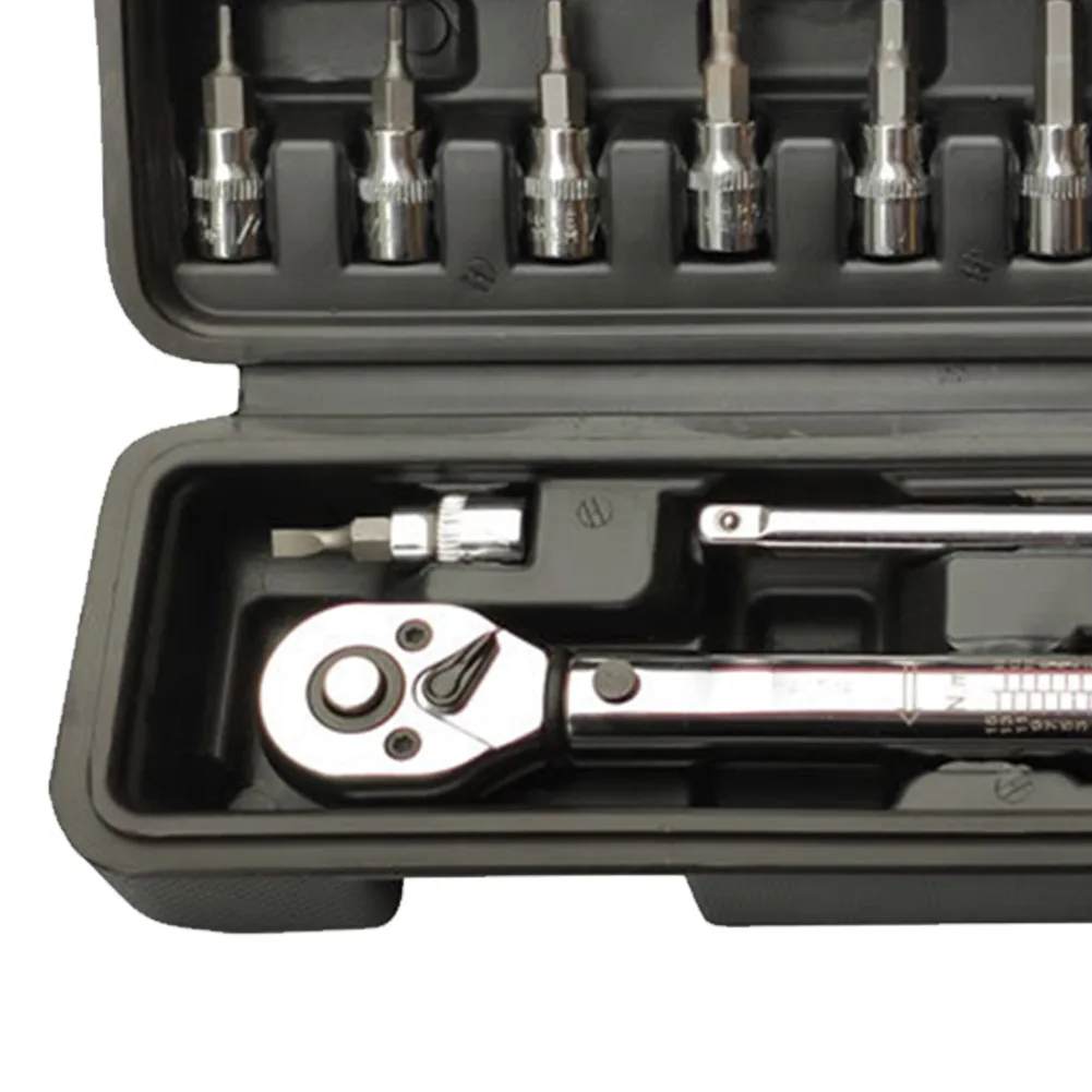 

15pcs Ratchet Allen Key Outdoor Bicycle Repair Tools Torque Wrench Set Manual Spanner Universal Durable Portable Mini Adjustable