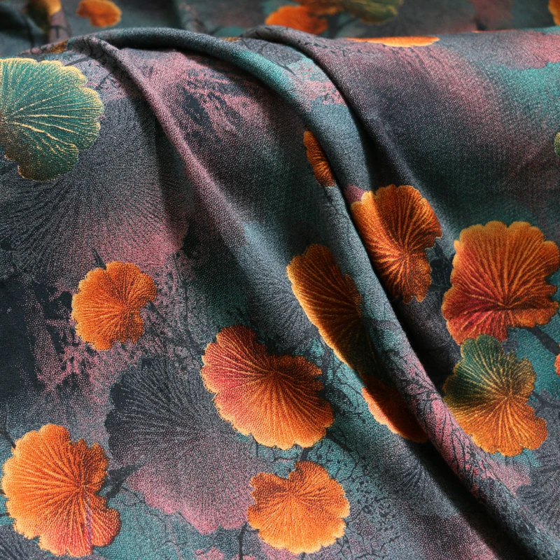 100 см * 140 принт листьев искусственный шелк вискоза мягкое платье летние брюки |