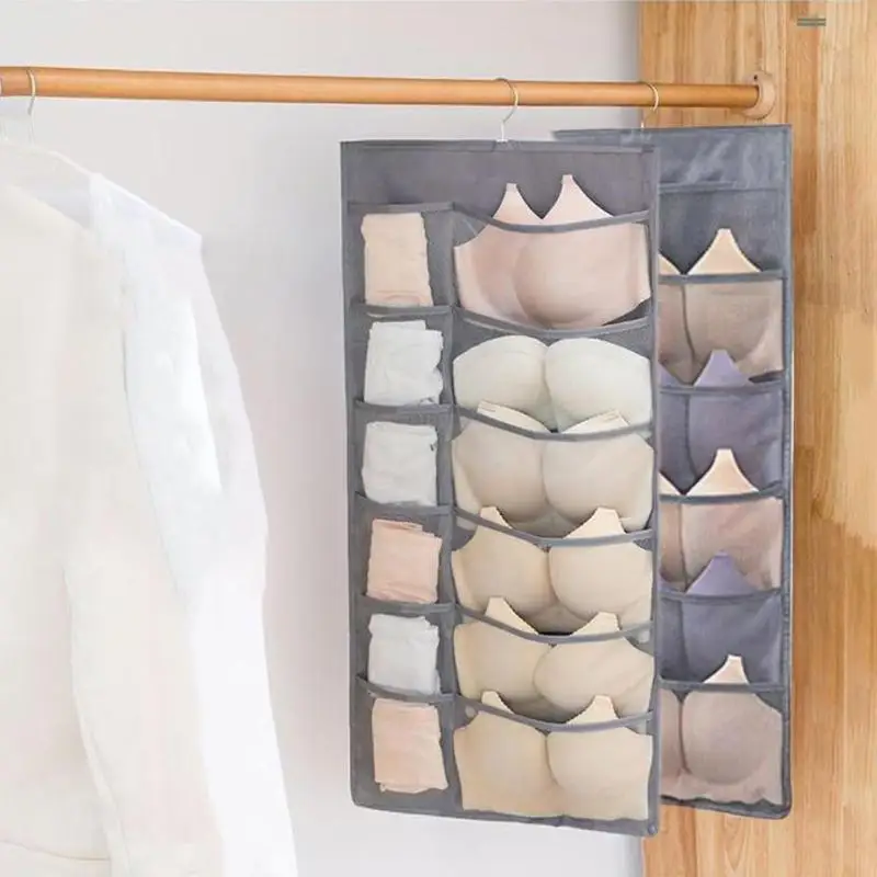 Многофункциональная складная сумка для хранения одежды прозрачная висячая