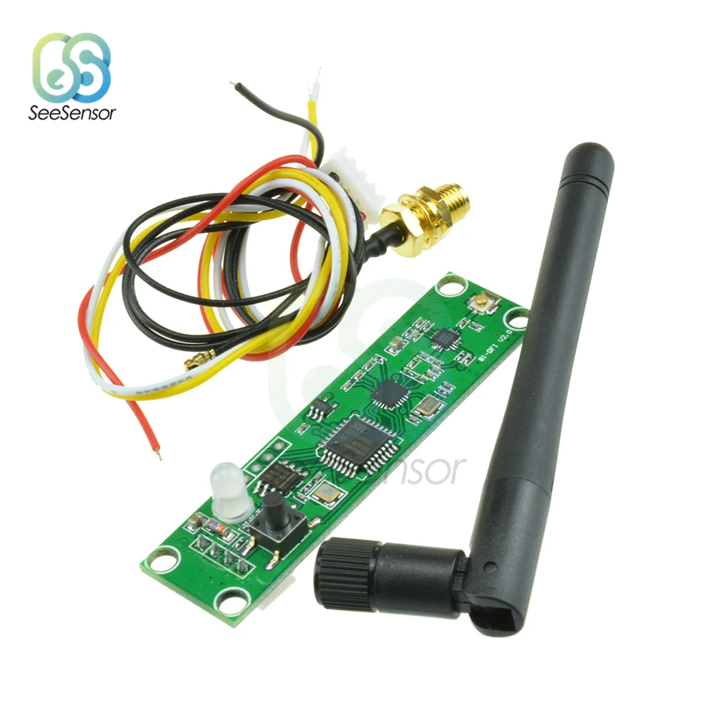 2 в 1 DC 5 4 ГГц беспроводной DMX 512 передатчик и приемник PCB модуль Плата с антенной