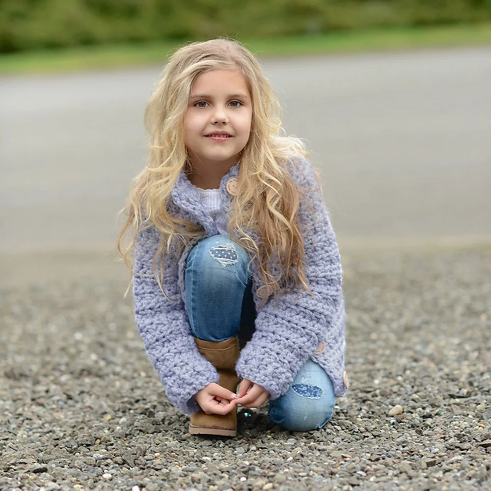 Новинка 2019 года Детский свитер для маленьких девочек сезон осень зима теплый