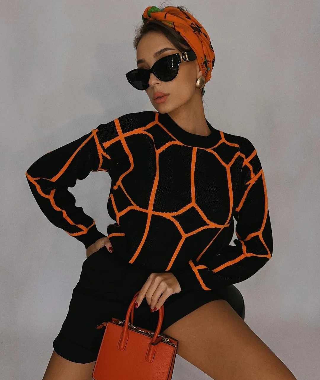 

Knitted Striped Warm Women's Sweater Green O-neck Line Pattern Long Sleeve Pullovers Female 2021 Winter Lady Streetwear Jumper