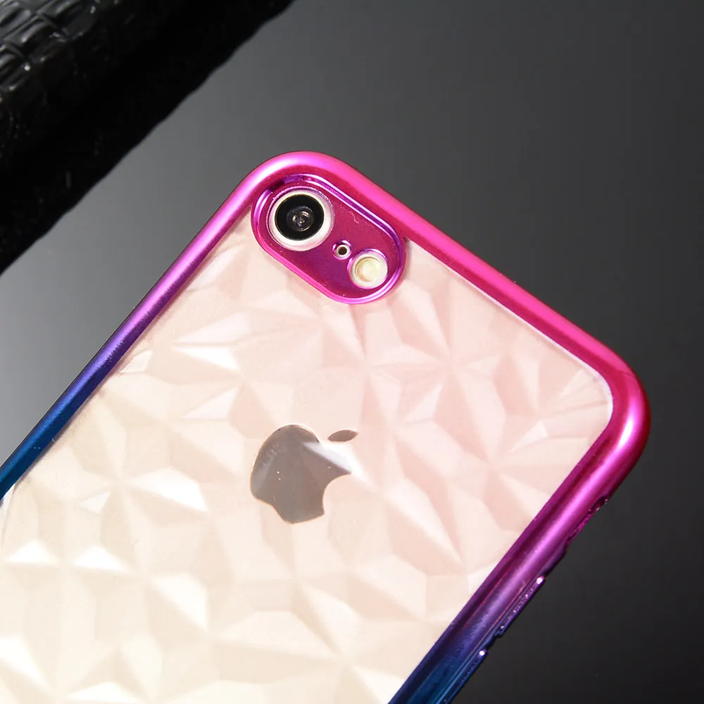 L-FADNUT винтажный прозрачный градиентный чехол для iPhone X Xr Xs Max тонкий бампер 7 8 6 6S Plus