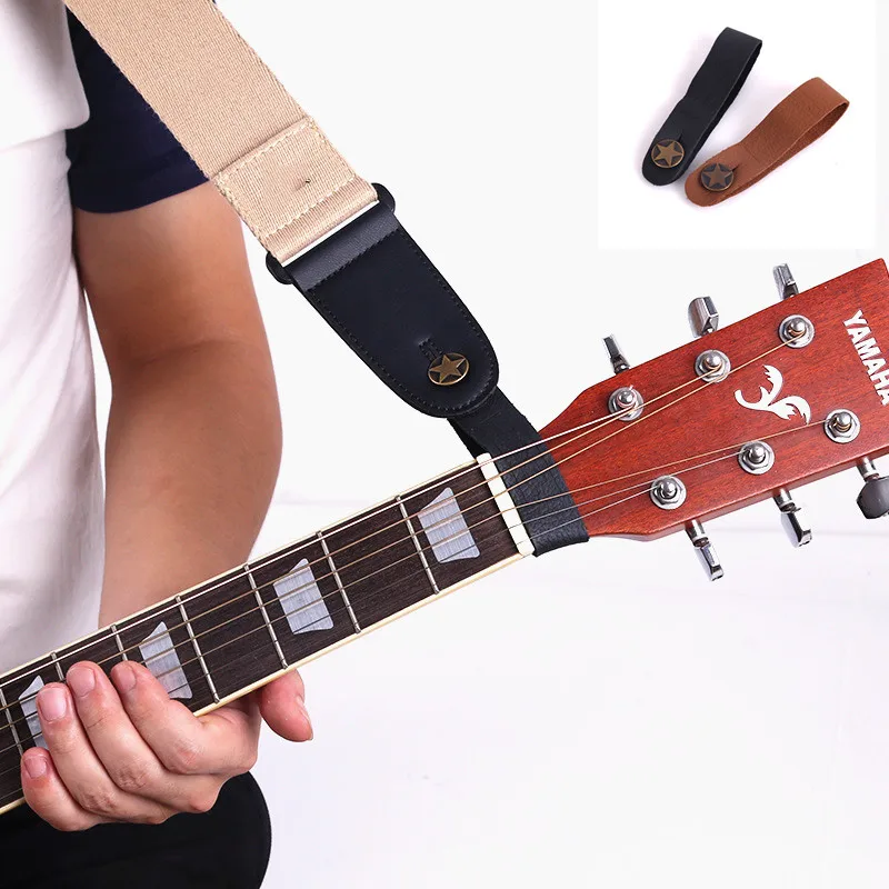 

Durable Leather Guitar Strap Holder Button Safe Lock with Strong Metal Fastener For Acoustic Electric Classic Guitar Accessories