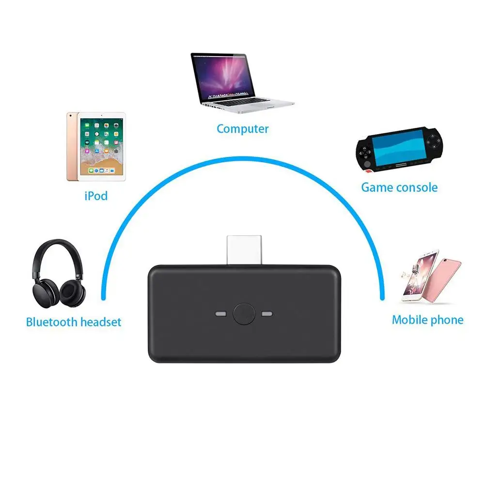 Для nintendo Switch/Switch Lite/PC/мобильного телефона USB Bluetooth адаптер аудио передатчик