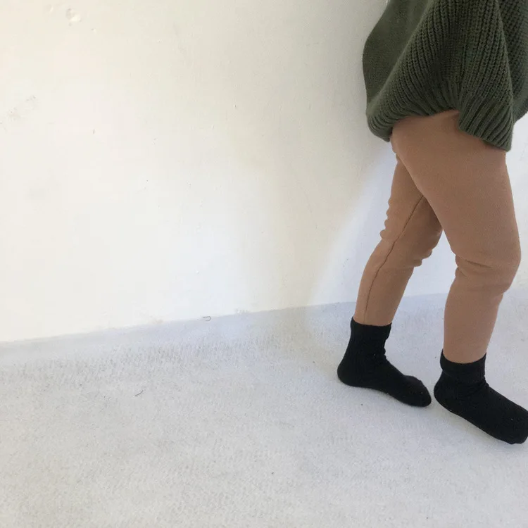 WLG леггинсы для девочек и мальчиков детские штаны зимние Бархатные толстые