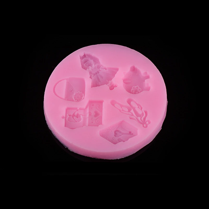 DIY кукла свинья коробка торт силиконовые формы для шоколада желе ледяной сахар 1718