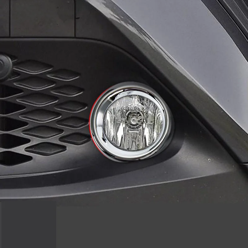 2 шт. LHD RHD хромированное кольцо для противотуманных фар Toyota C-HR CHR 2016 2017 2018 яркий