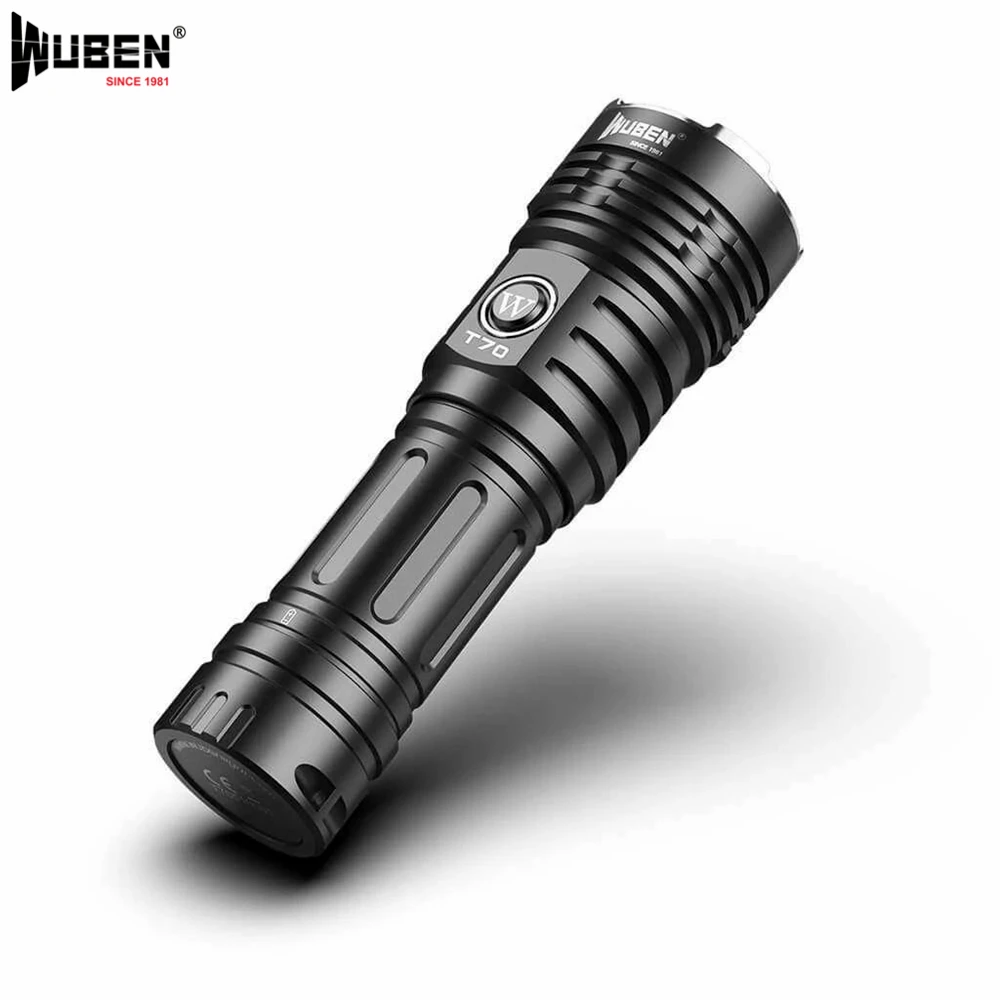 

WUBEN T70 LED flashlight Super Powerful Torch Type-C Rechargeable 26650 Battery 4200 Lumens Waterproof flashlight