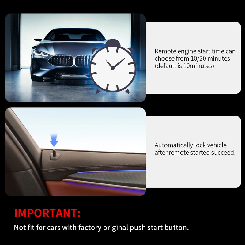 Универсальный дистанционный стартер EASYGUARD подходит только для автомобиля с