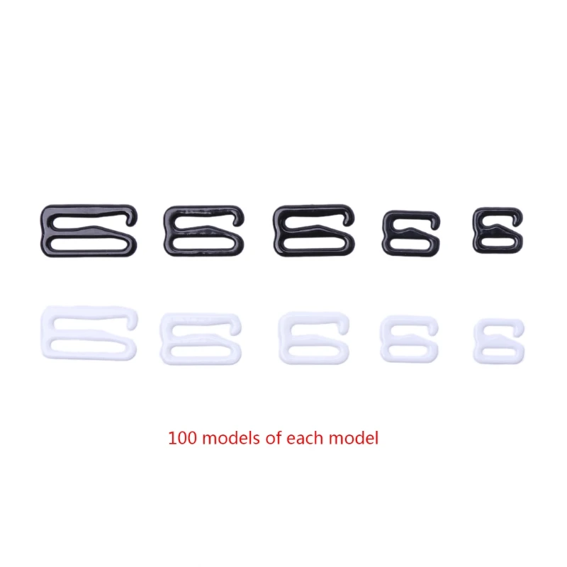 

100pcs Metal Bra Lingerie Strap Adjuster Slider Hook Buckle Clip Sewing Craft