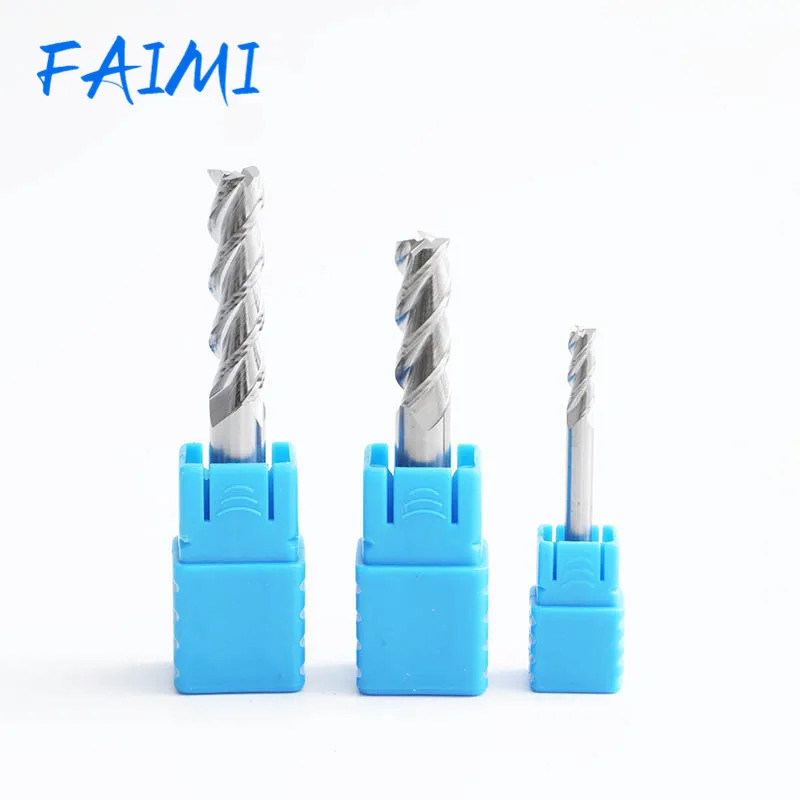 Фреза Hrc50 с алюминиевым покрытием медным сплавом вольфрамовым стальным карбидом