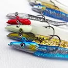 10 г, 19 г, 34 г, светящаяся рыба, Мягкая приманка, воблер, искусственная приманка, силиконовая приманка для морской окуня, щуки, каменной рыбы, приманка для ловли карпа, свинцовая джиг-головка, Снасть