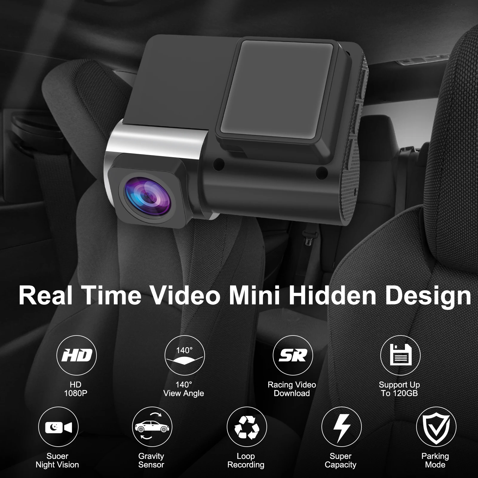 저렴한 미니 대시 캠 1080P 자동차 카메라 DVR 레코더 330 도 회전 렌즈 지원 스마트 음성 제어 와이파이 무선 연결 앱 구매 미니 대시 캠 1080P 자동차 카메라 DVR 레코더 330 도 회전 렌즈 지원 스마트 음성 제어 와이파이 무선 연결 앱