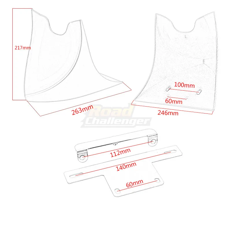 Черный передний спойлер для мотоцикла обтекатель воздушной дамы брызговик Harley