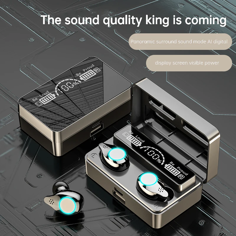 

Wireless Earphone Mini Earbuds TWS X3 Bluetooth-compatible Headphones Mirror Wireless Earphones Sports Game Headset Waterproof