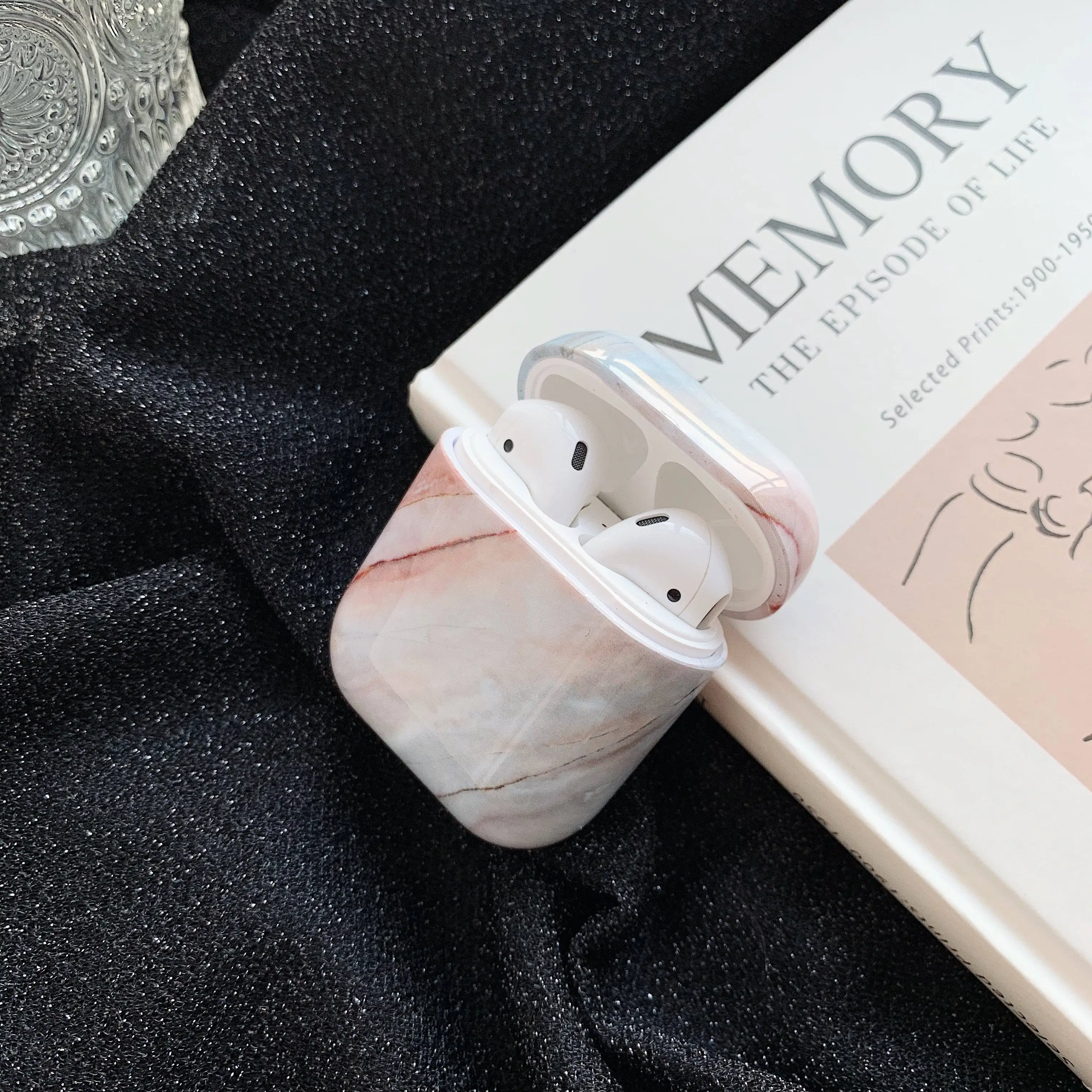 

Hard Luxurious Plastic Marble Headphone Case For Apple Airpods Pro 1 2 3 Protection Wireless Bluetooth Headset Cover Accessories