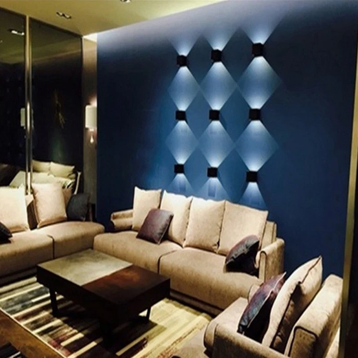 LED Wall Light COB Source 9W 220V 4000K Up and Down Lighting Nordic Minimalist Creative Indoor Lamp for Living Room | Лампы и