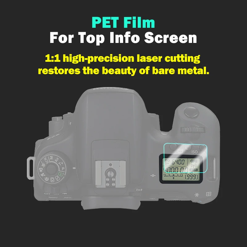 Самоклеящееся закаленное стекло для камеры EOS 760D основной ЖК-дисплей + информация