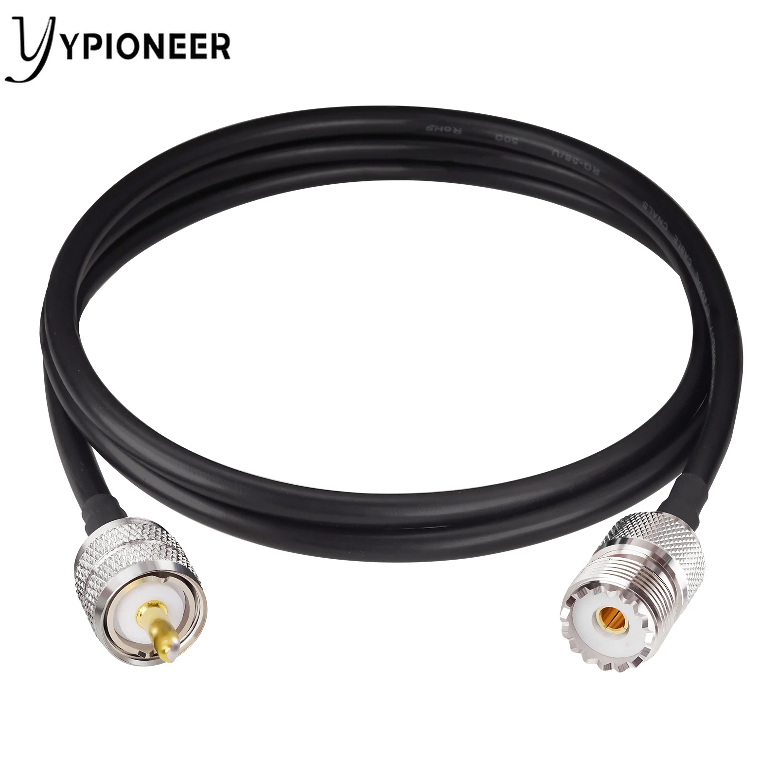 

Коаксиальный кабель YPioneer T10008 UHF PL259 штекер-гнездо SO239 с низким коэффициентом потери RG58 для любительской радиоантенны CB Radio Ham