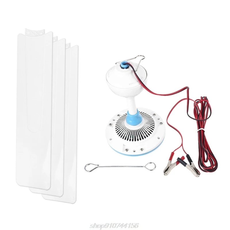 Бесшумный потолочный вентилятор с 3 лопастями постоянный ток 12 В кабель 4 5 м 36