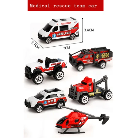 6 шт. Diecast металлические игрушечный автомобиль модель автомобиля трактор военные фермерская техника 1: 64 Бэтмен Железный человек Тони мини Aolly Строительный набор игрушек - Цвет: style-10