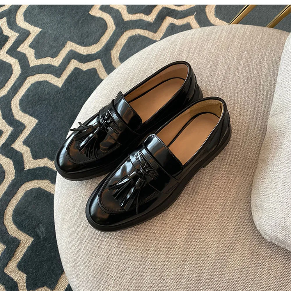 Мужские кожаные туфли синие или красные лоферы в британском стиле Повседневная