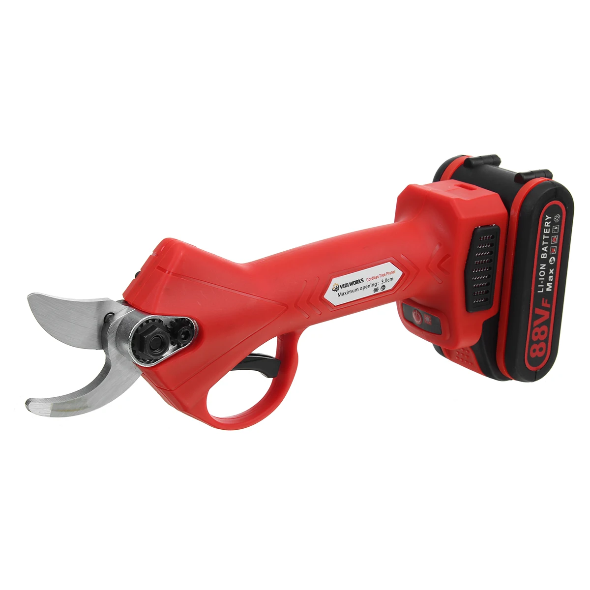

15000mAh 88V Cordless Electric Pruning Shears With 2PC Battery 30mm Max Cutting Fruit Tree Branch Cutter Secateur Garden Tool