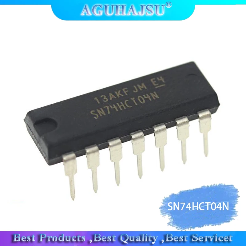 10 шт. шестигранный инвертор SN74HCT04N 74HCT04 DIP14 оригинальный продукт | Электронные