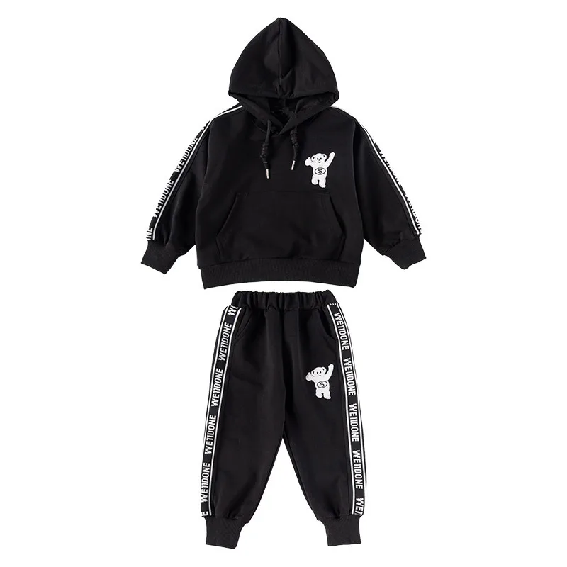 

2021 Spring Parent-Child Wear Girls Sports Suit Hooded Jacket + Trousers