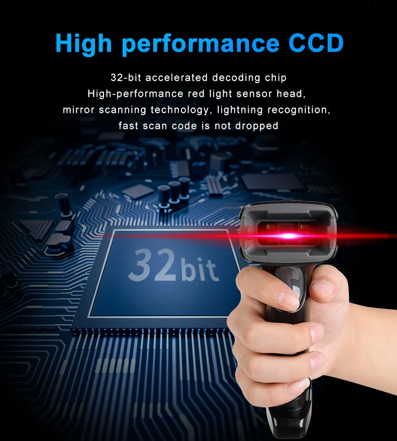 CHIYPOS супермаркет ручной 2D сканер штрих-кода считыватель qr-кода USB LF1650S 2D сканер штрих-кода