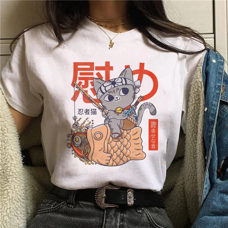 2021 New Fashion Women's Korean Casual T-shirt Female T Shirt Weed Tops Print Hip Hop Vintage Loose Harajuku Kawaii Tshirts