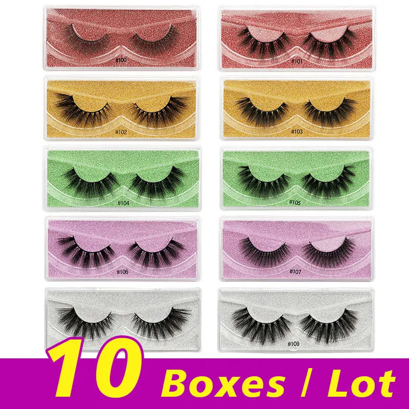 

Оптовая продажа Поддельные ресницы 10 пар/партия ручной драматического 3D норковые ресницы многоразовые натуральный клей для наращивания ре...