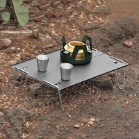 ultralight folding camping table foldable outdoor dinner desk high strength aluminum alloy for garden party picnic bbq camping