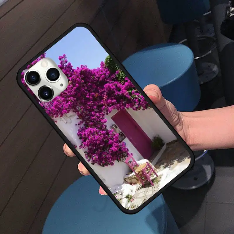 

travel italy France London Flower Places Phone Case for iPhone 11 12 pro XS MAX 8 7 6 6S Plus X 5S SE 2020 XR silicone