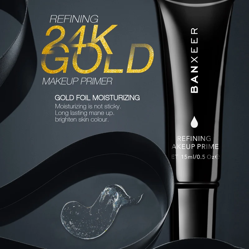 Праймер для макияжа под золото 24K основа макияж лица увлажняющий праймер @