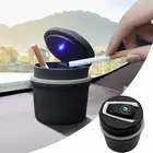 1 шт. автомобильный Стайлинг огнестойкая светодиодсветильник пепельница для Skoda Octavia MK2 MK3 2 3 A7 Fabia Karoq Kodiaq Superb Rapid Kamiq Scala