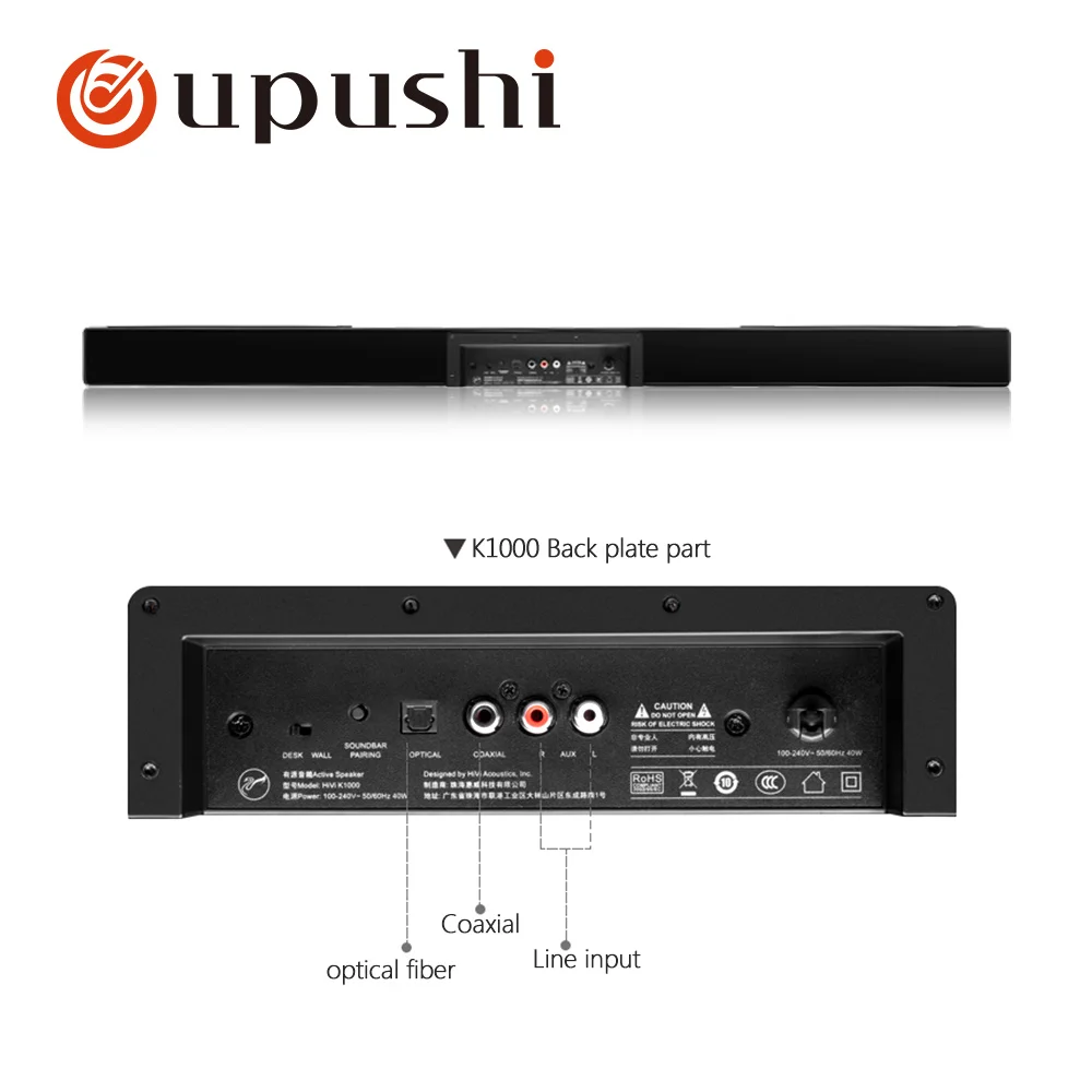 Oupushi Bluetooth ТВ беспроводной динамик стерео домашний кинотеатр Hifi Колонка USB