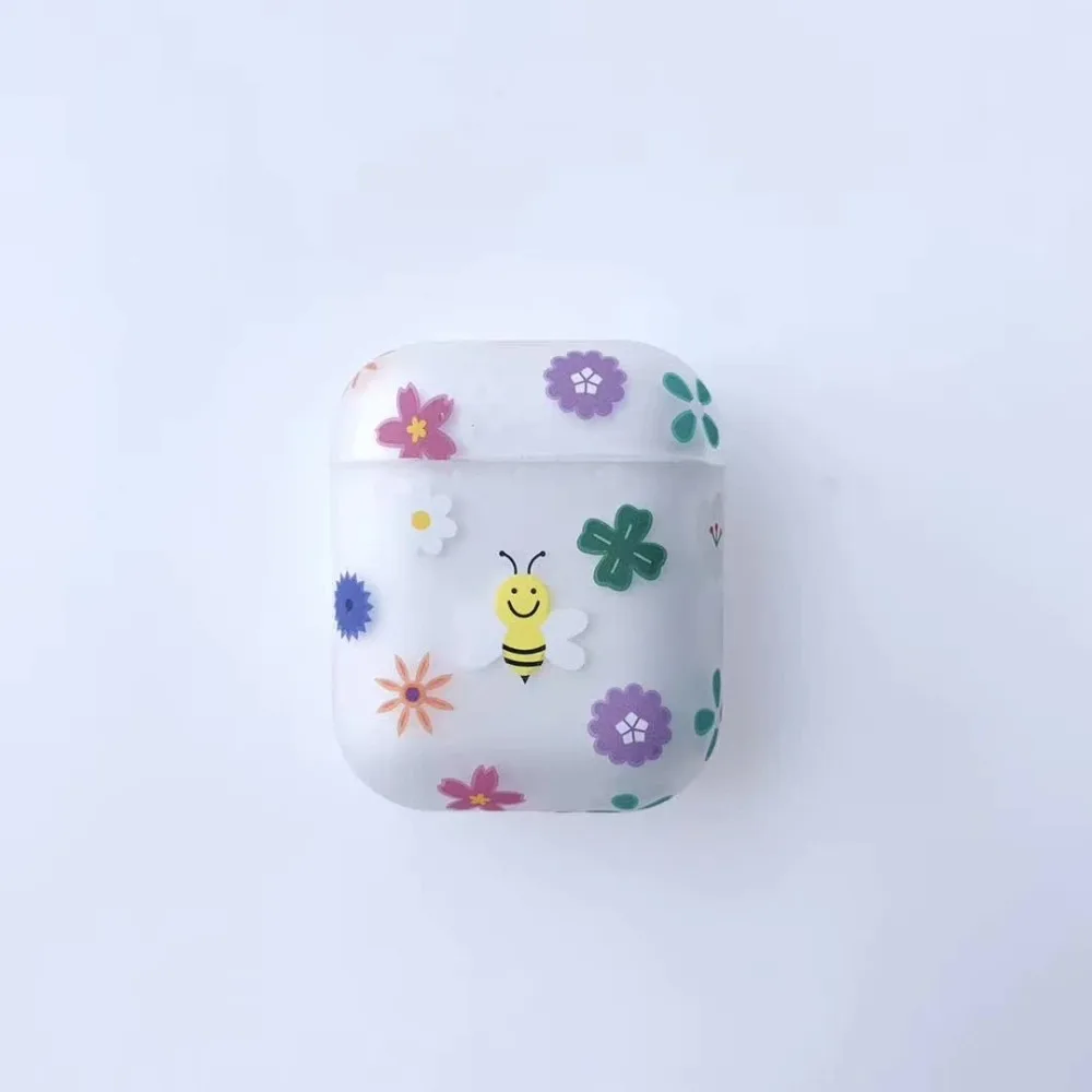 Чехол для наушников для Airpods, чехол, роскошный, скраб, Дамбо, цветок, любовь, Жесткий Чехол для наушников, защитный чехол, аксессуары для Apple Airpods