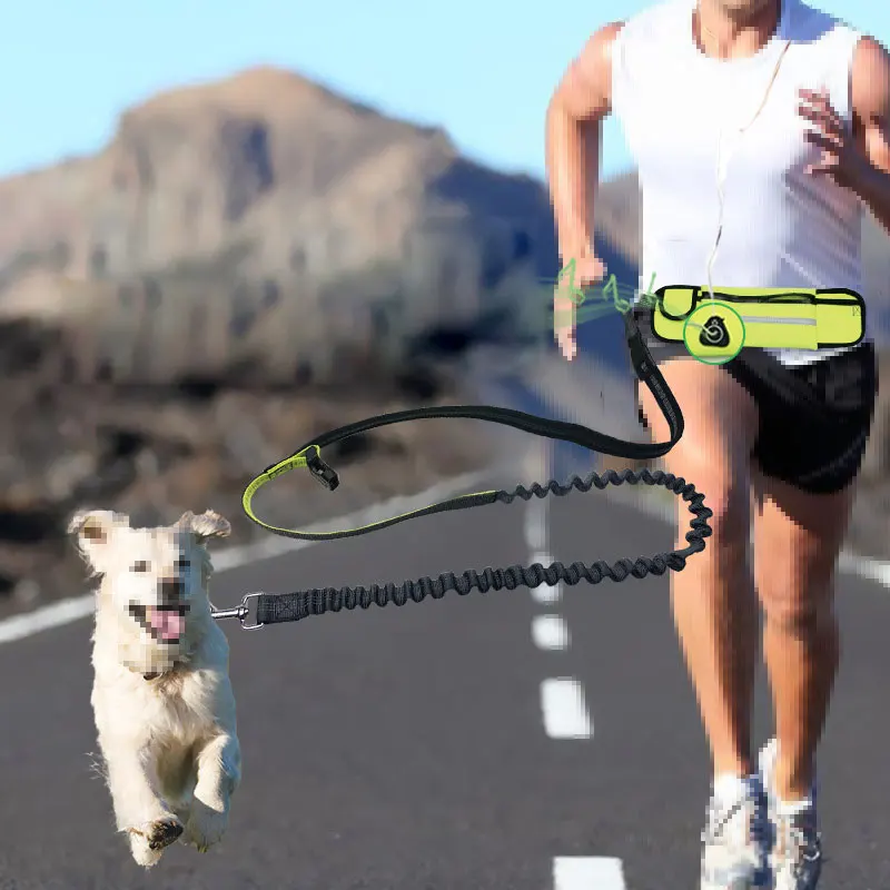 

Waterproof Dog Leash for Running Jogging Walking Elastic Hand Freely Pet Products Adjustable Waist Belt Traction Lead Leash