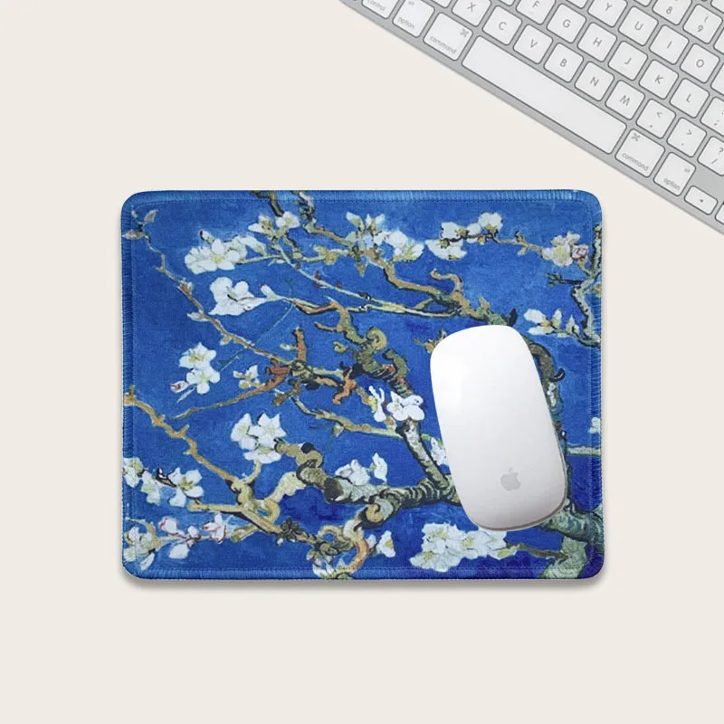 

Creative laptop flower non-slip thick mouse pad computer desk pad writing desk book rubber leather table mat