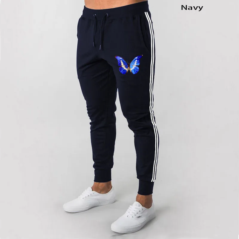 

Spring men's jogger casual pants fitness men's sportswear bottoms tight sports pants trousers black gym jogging sports pants