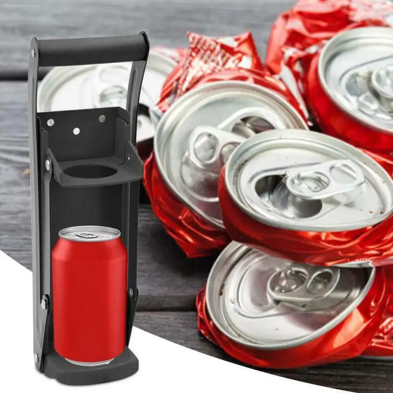 

500ML 16oz Can Press Bottle Crusher Metal Can Crushers Heavy Duty Bottle Opener Smasher Kitchen Tools For Soda Beer Cans Bottles